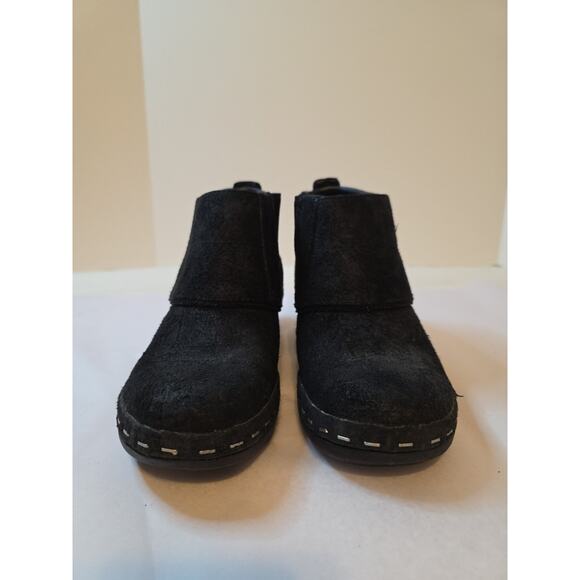 Merrell Luxe Black Button Suede Booties Ankle Womens Size 8.5 Moto Winter - Picture 5 of 16